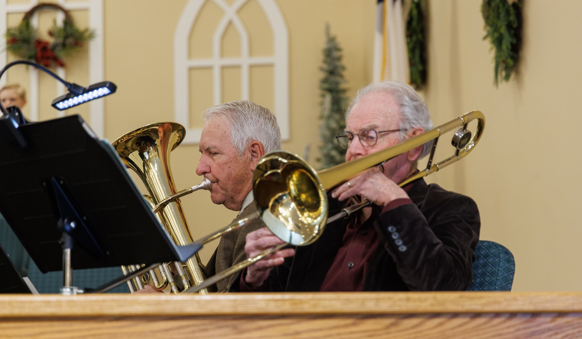 The orchestra playing on a Sunday